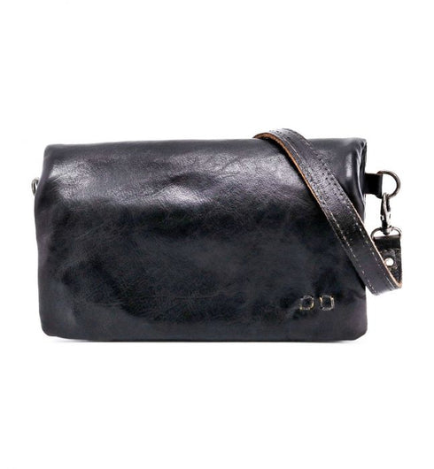 Cadence Fold Over Small Crossbody - Bed Stu - Black Rustic